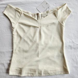 Ted Baker white top, Size 2 NWT